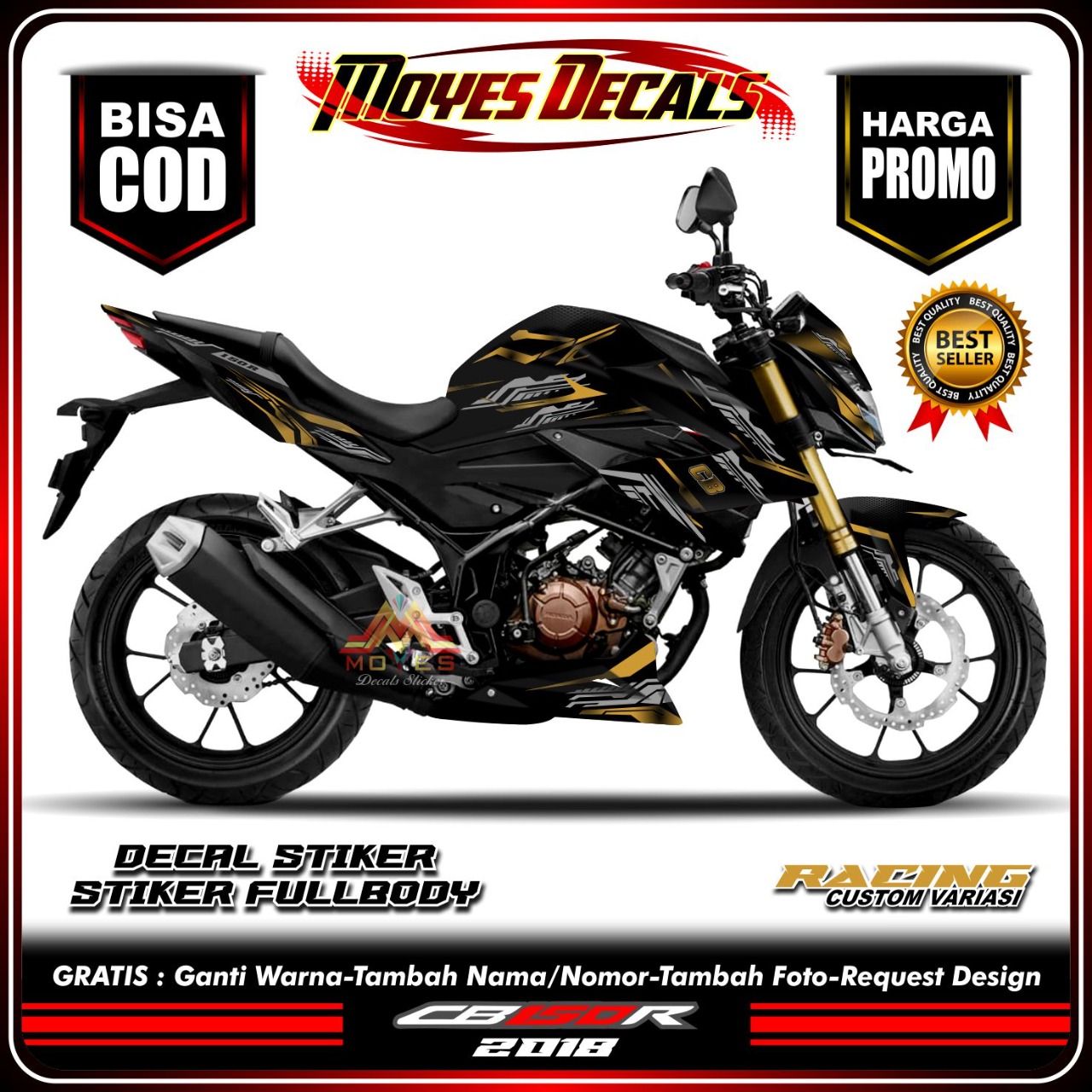 BISA COD BAYAR DI Decal CB 150R Full Body Decal Stiker