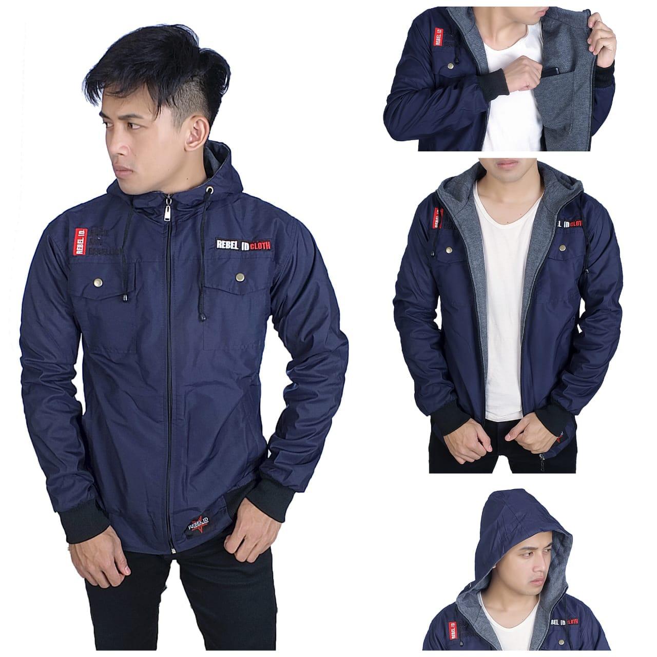 Jaket Pria Original Zipper Hoodie Taslan Official Yafa Store