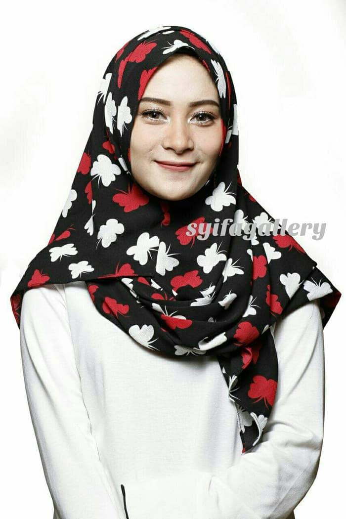 PROMO Pashmina /Hijab / Jilbab Instan Mecca 3 (Bubble Motif) TERBARU