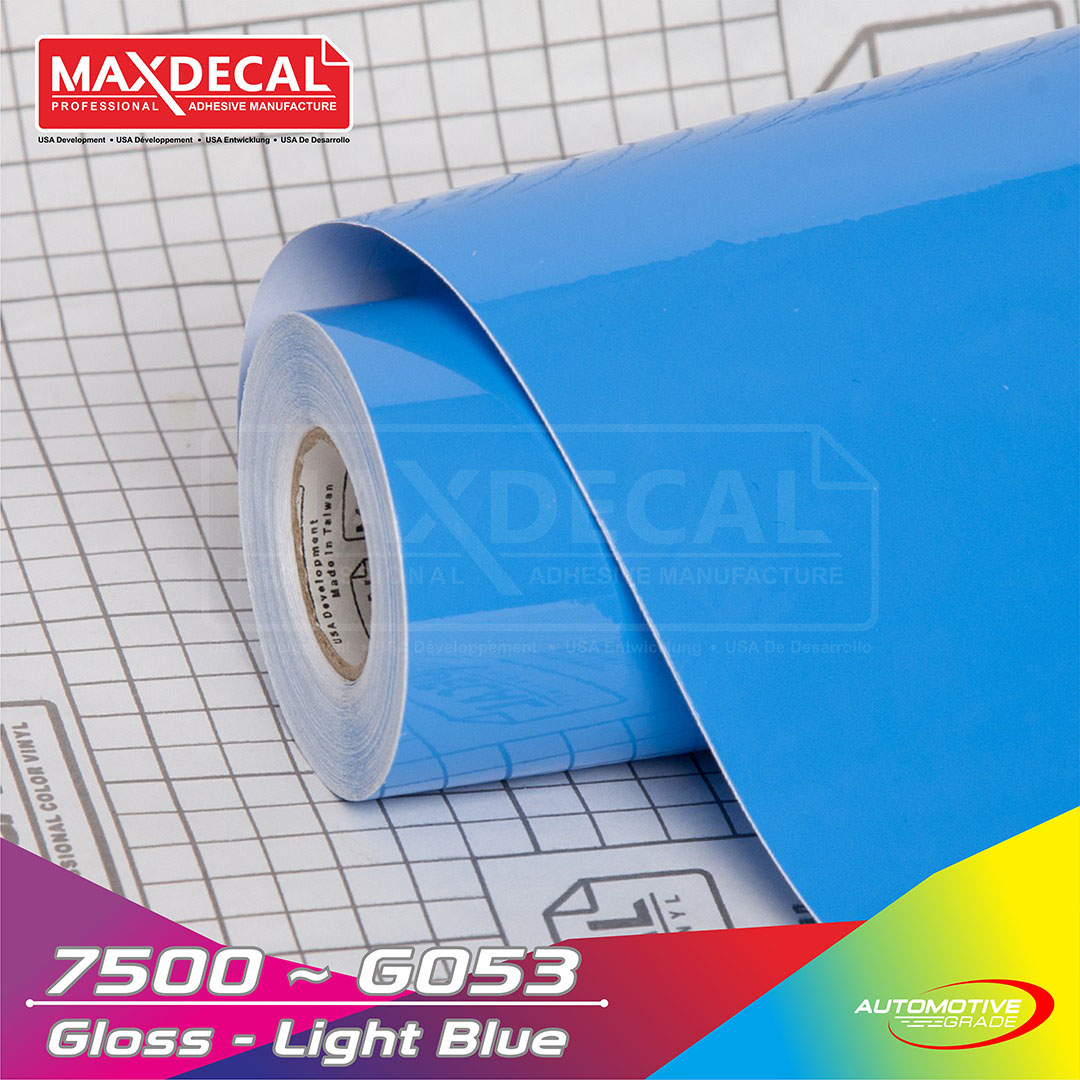 Sticker Scotlait Maxdecal 7500 G053 Glossy Light Blue 45 Cm X 15 Meter