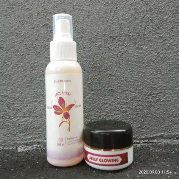 Paket Glowing Jelly Dan Spray Glass Skin Niacinamide Glutathione Lazada Indonesia