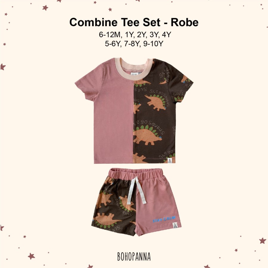 BOHOPANNA Combine Tee Set Dino Lazada Indonesia