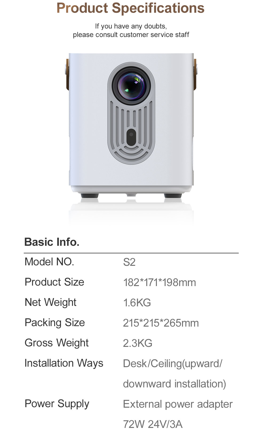 OKZOOM AI Mobile Projector S2 Full HD 1080P 4K Wireless Ultra-Short Throw  Distance Projector Portable Home Use 1080P Projector Lcd Technology  Built-In Audio Projector - Lazada | Lazada Indonesia