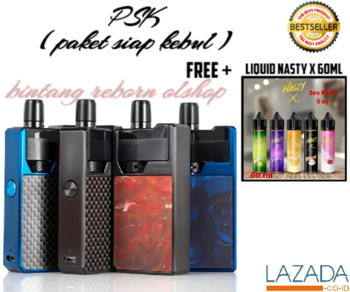 Paket Siap Kebull Authentic Geekvape Frenzy Pod Kit 950mah Vape