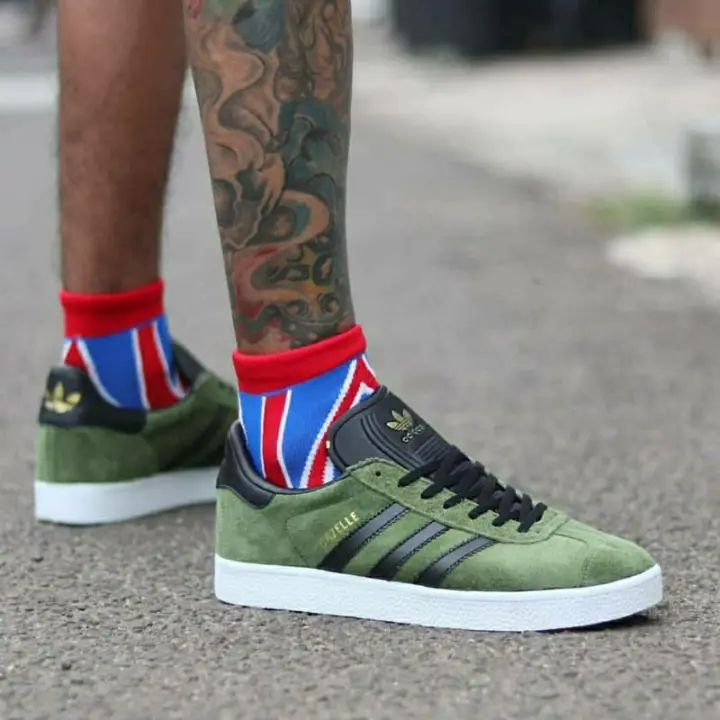 adidas gazelle dark green