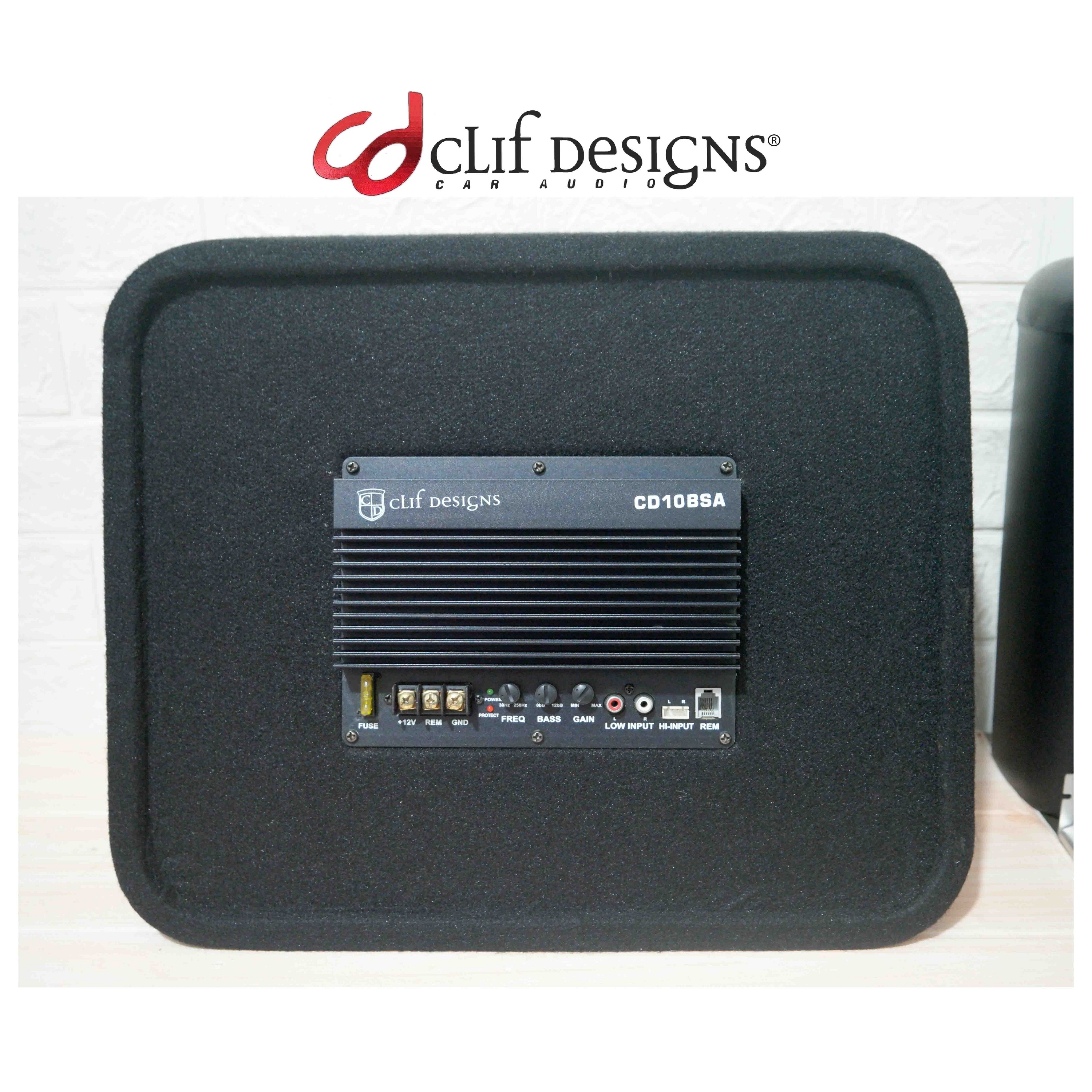 Clif Designs CD10BSA Subwoofer Aktif 10 inch Fullset Remote Bass