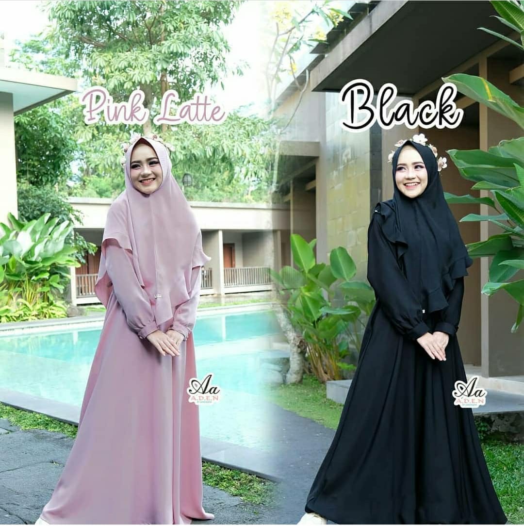 Gamis Dress Syari Salwa Series By A D E N Hijab Only Dress Lazada Indonesia