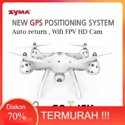 Drone Canggih Syma X8PRO X8 PRO Wifi FPV Drone GPS Auto Return