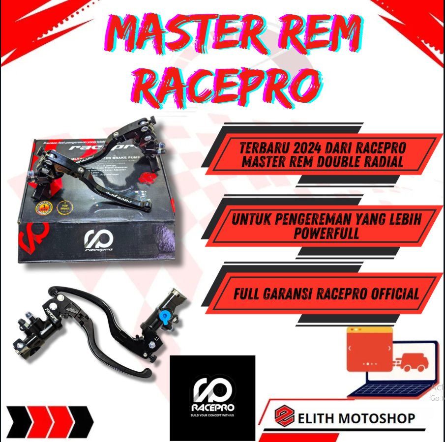 MASTER REM RACEPRO DOUBLE RADIAL TERBARU 2024 | Lazada Indonesia
