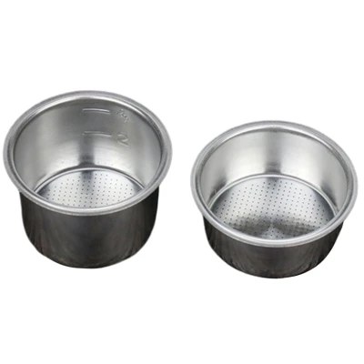 2 Packs of 51mm 2/4 Cup Filters, Bottomless Portafilter Replacement Filter Basket for Coffee, for Delonghi EC680 EC685