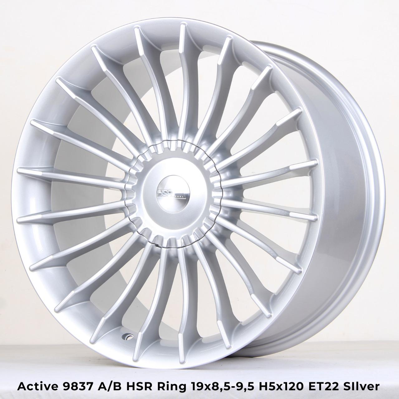 velg mobil active hsr ring 19 bmw serie 4 5 7 warna silver polish