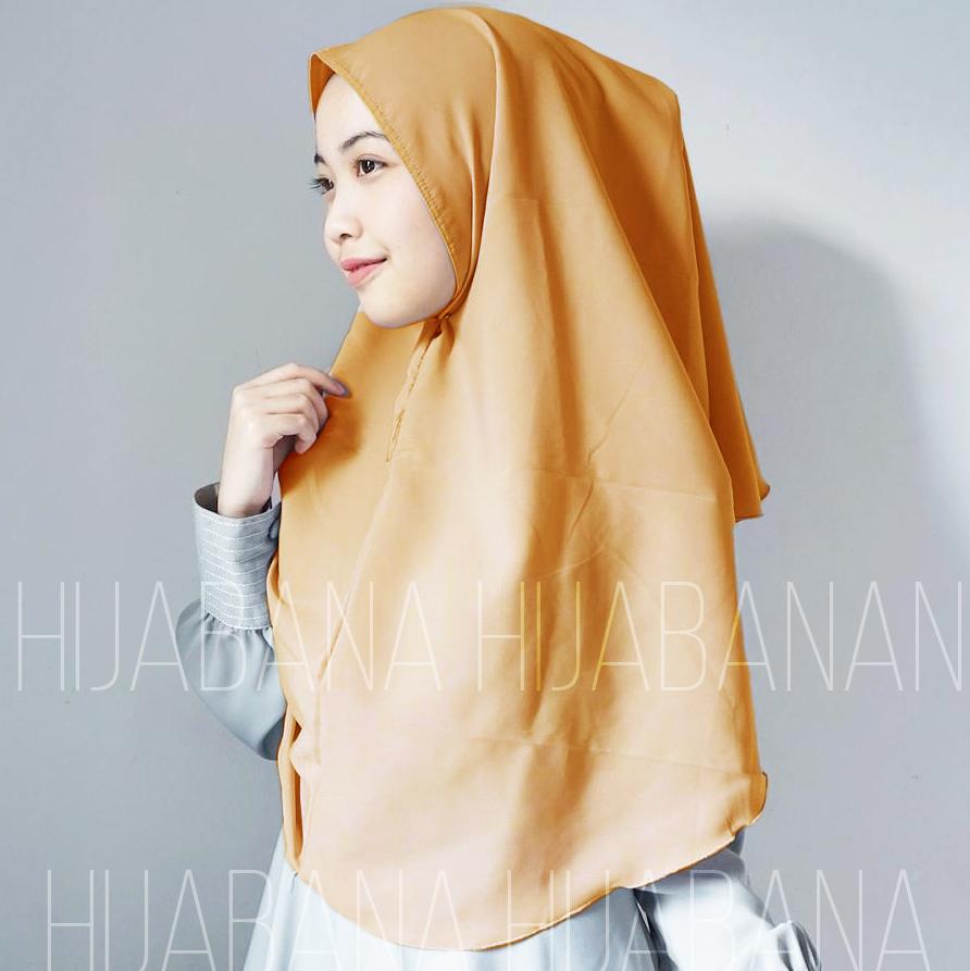 HIJABANA Kerudung Instan Daisy Wolfis Simple Khimar Non pad Pashmina Instan Jilbab instan Hijab Instan Pastan Oshi