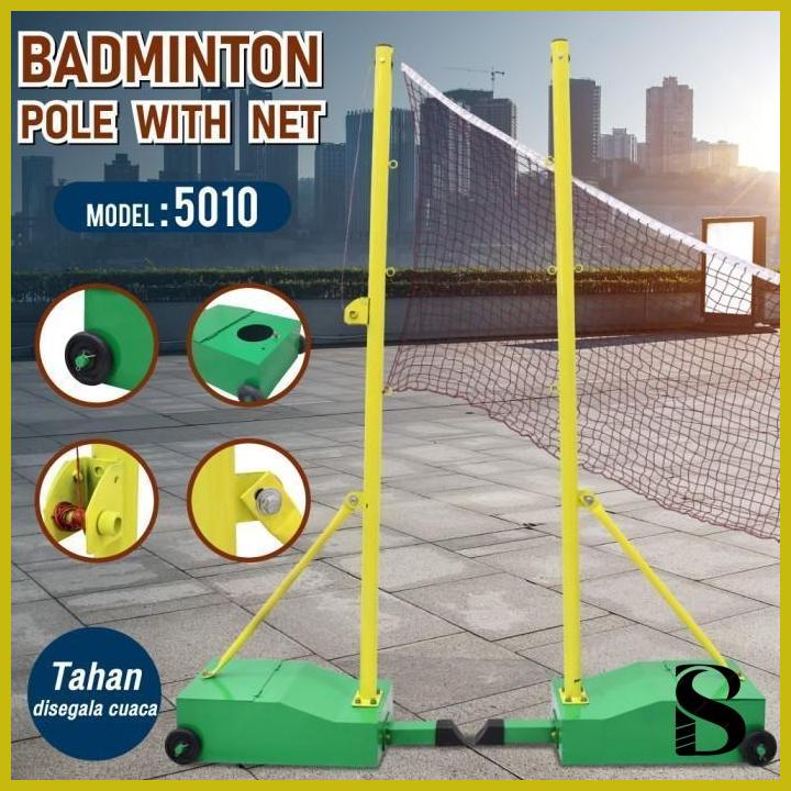 Bg Sport Tiang Badminton Tiang Jaring Untuk Bulutangkis Model 5010 Bhevin Store Lazada Indonesia