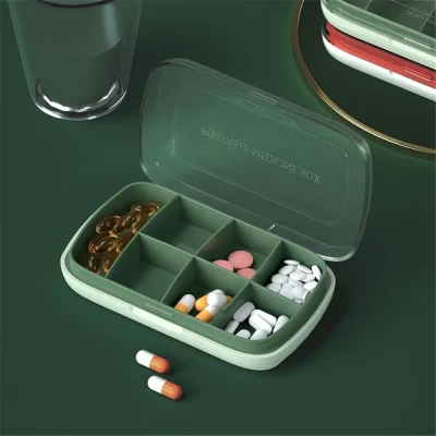 Upstyle New Design Pill Case Portable 7 Grids Nordic Pill Box Drug Tablet Medicine Storage Holder Splitter Organizer Container Case