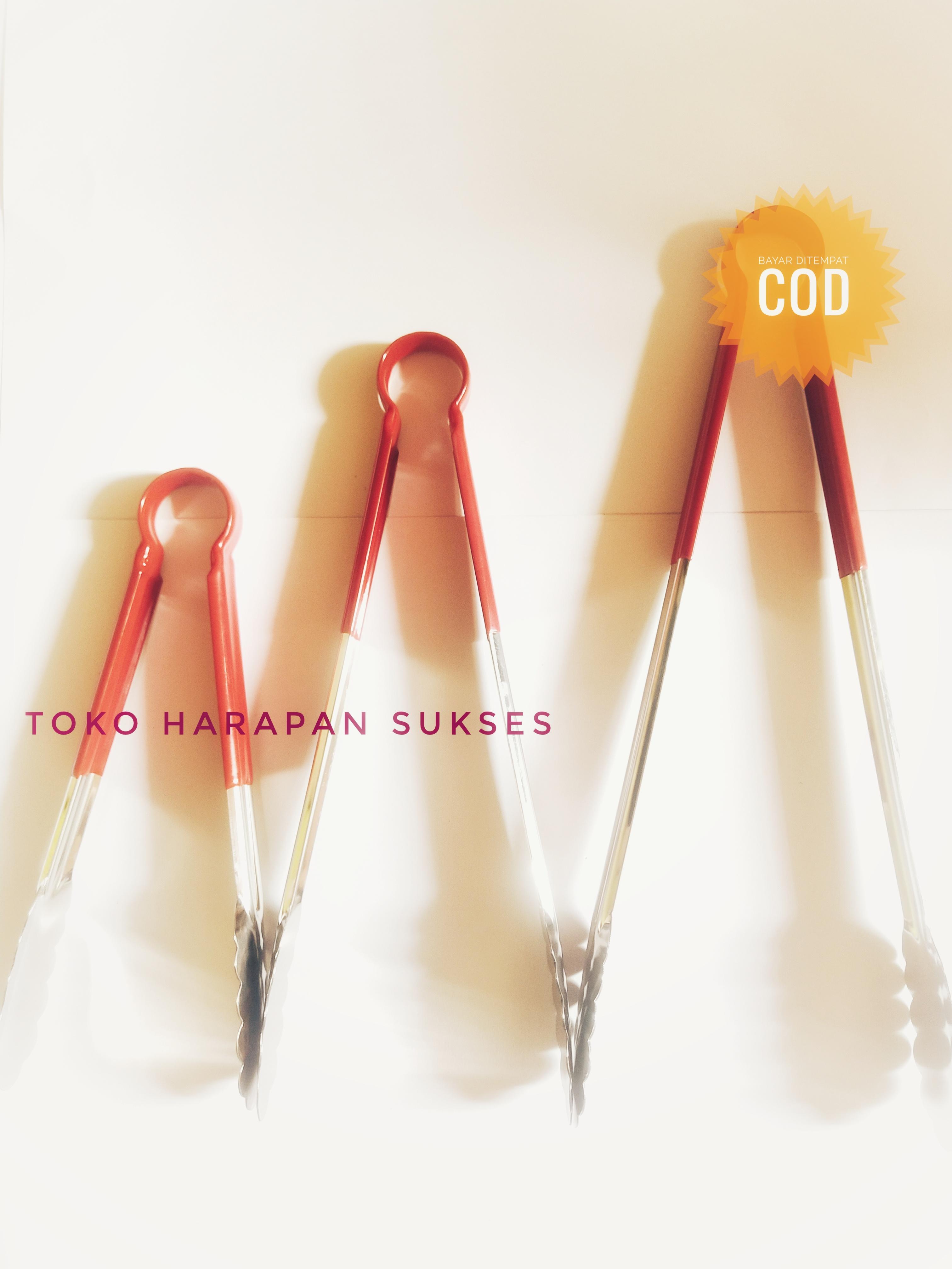 Han Penjepit Capitan Makanan Gorengan Stainless Hitam Besar 36cm