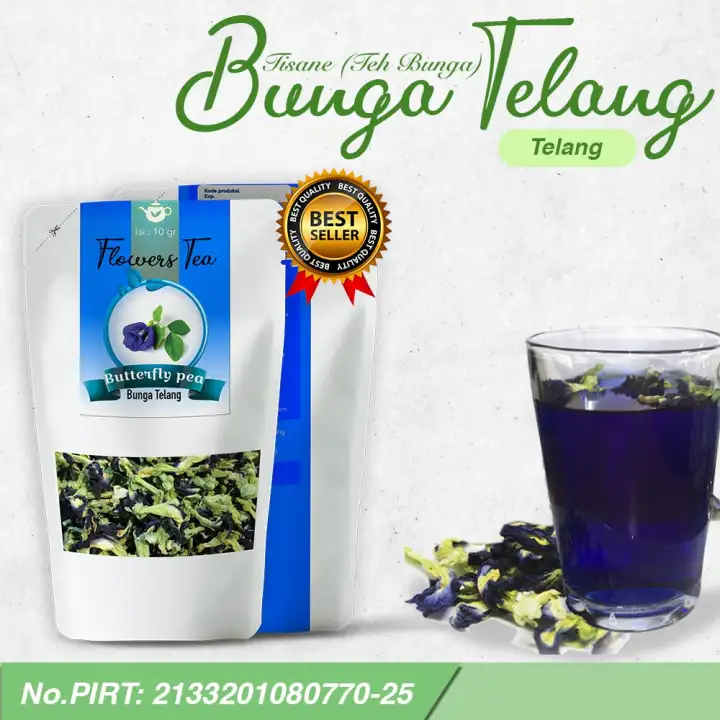 Teh Bunga Telang Butterfly Blue Pea Tea Teh Biru Sehat Dan Melegakan Isi 10 Gr Lazada Indonesia