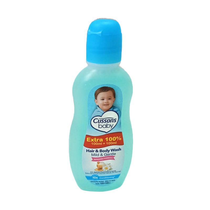 Cussons Baby Hair & Body Wash Mild & Gentle 100 ml Sabun dan shampoo