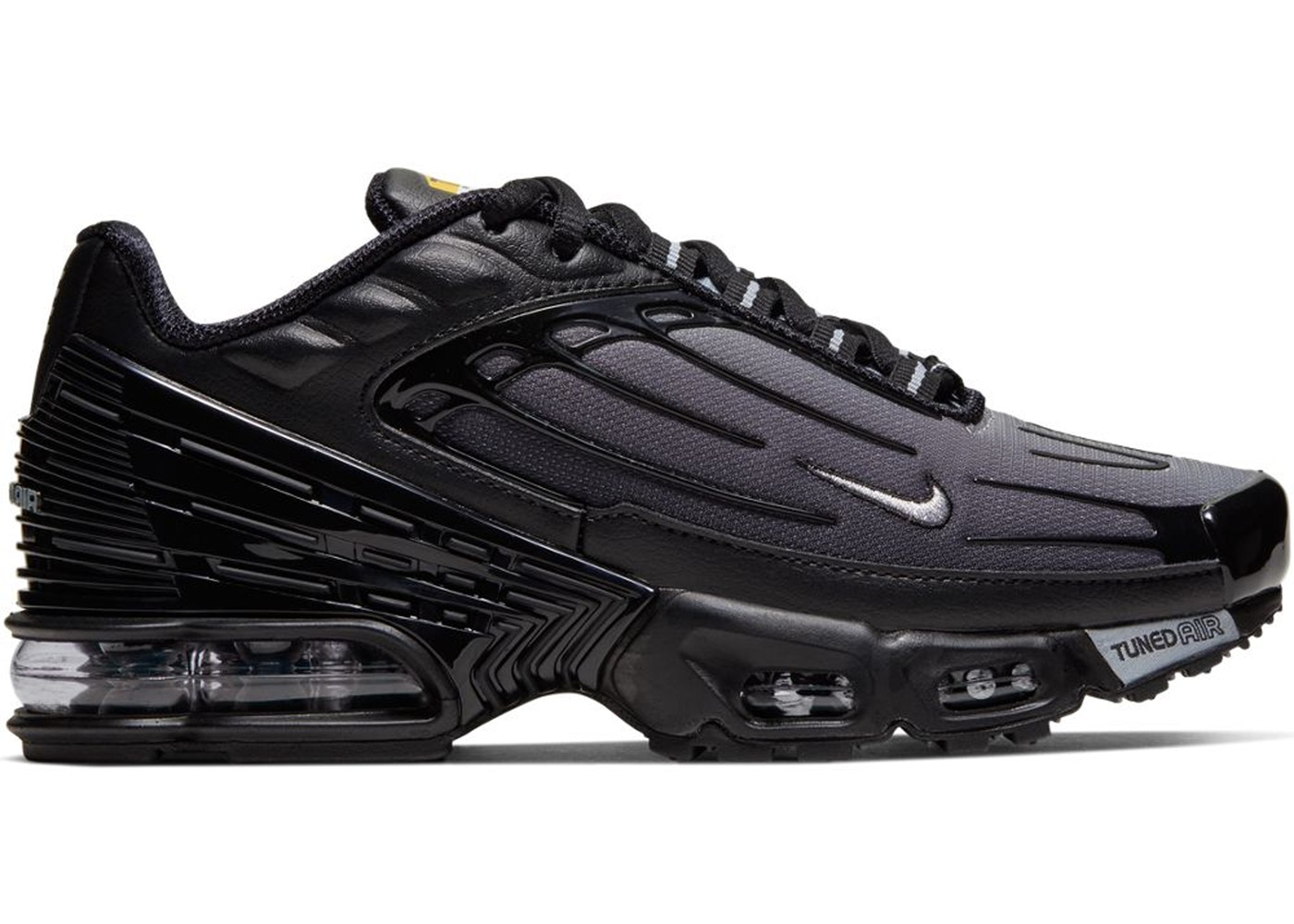 nike air max plus 3 black grey
