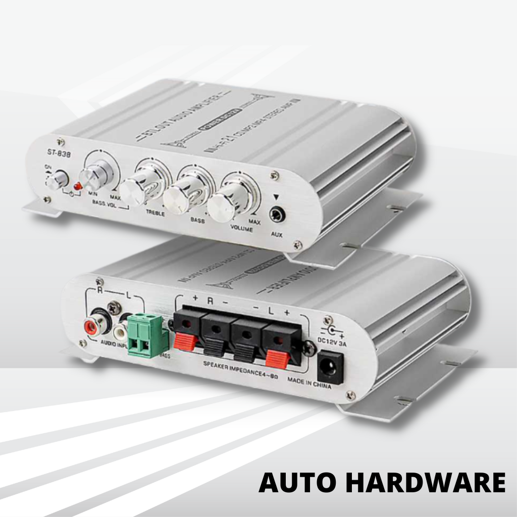 HiFi Stereo Amplifier Treble Bass Booster 3 Channel / Amplifier Power