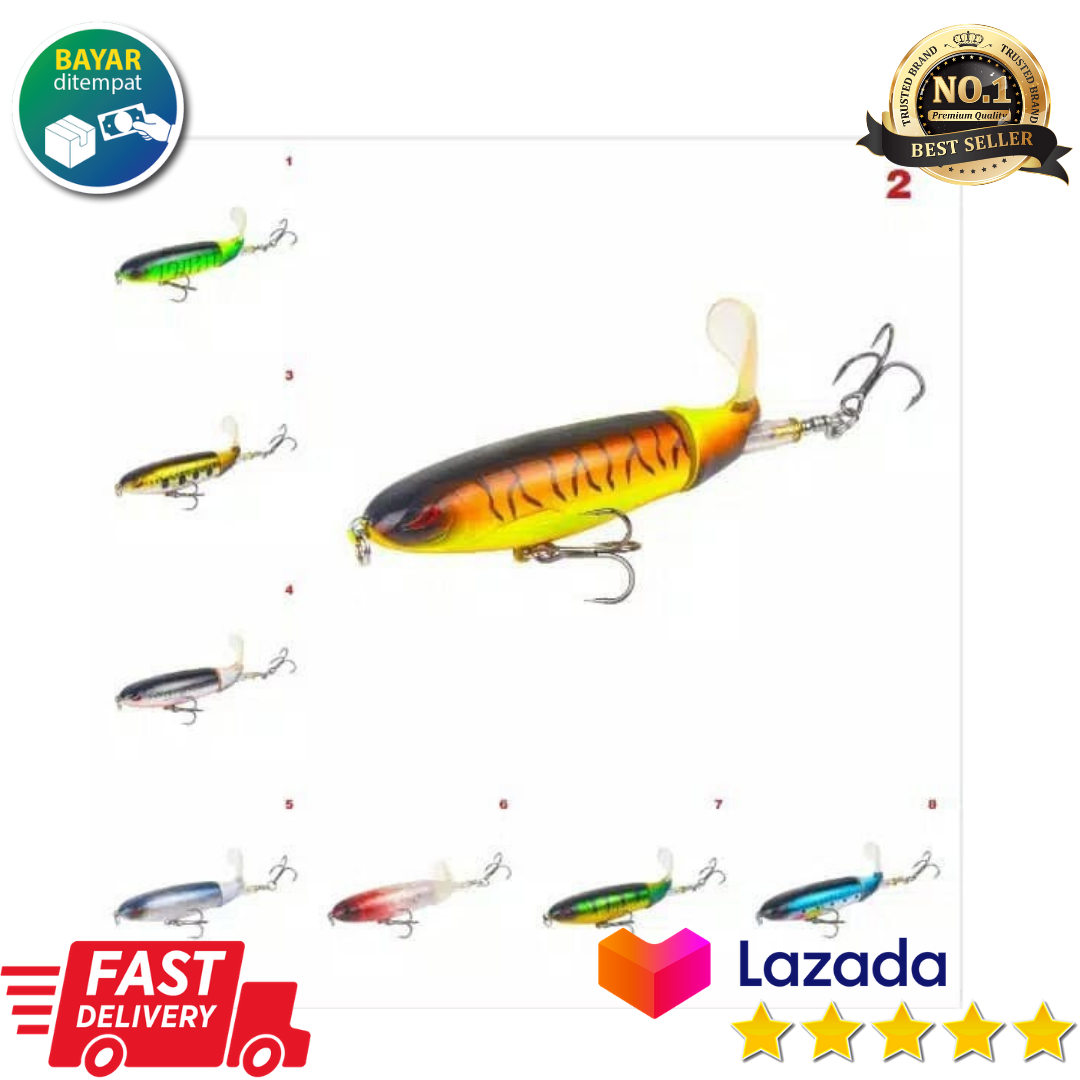 Popper Lure Bait Ekor Berputar Top Water Minnow Pencil Spinner Lure I Mini Popper Lure Laut Whopper 1set Umpan Halco Minnow Popper Stickbait 1set Min Spoon Casting Metal Spoon Upan Kyoto Micro