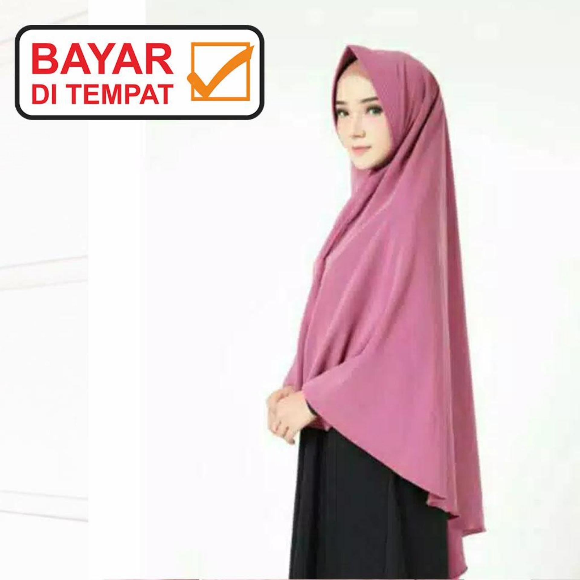 hijab / Jilbab Khimar pet syar,i zahira bahan Wolfis Premium