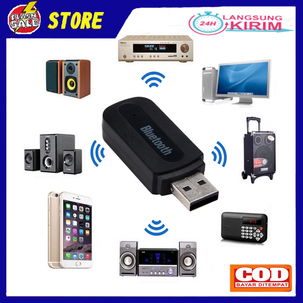 [Kualitas Terjamin] Bluetooth Audio Receiver USB Wireless Car Music