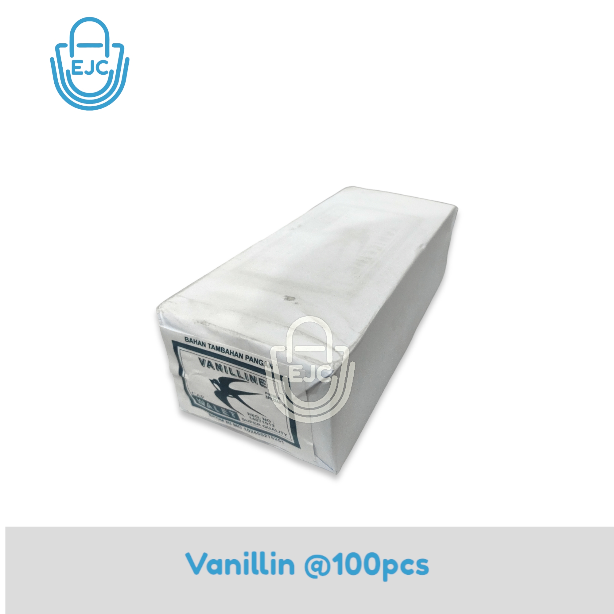 Vaneli Vanili Vanillin Bubuk Sachet Isi 100pcs Cap Walet dan Garuda