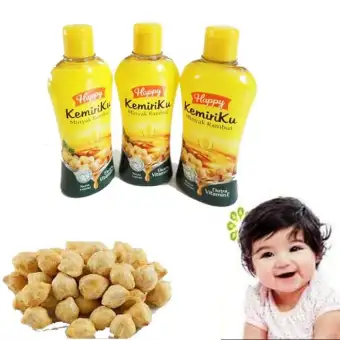 Happy Kemiriku Minyak Kemiri Penyubur Rambut Bayi Anak 100ml Lazada Indonesia