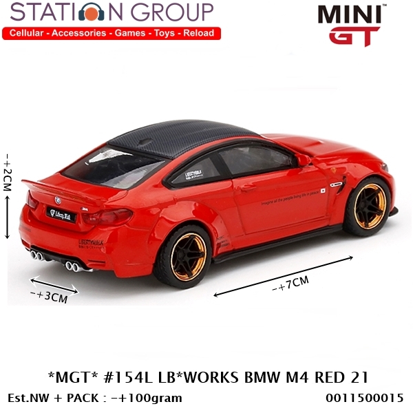 MINI GT #154L LIBERTY WORKS BMW M4 RED 1-64 - DIECAST | Lazada