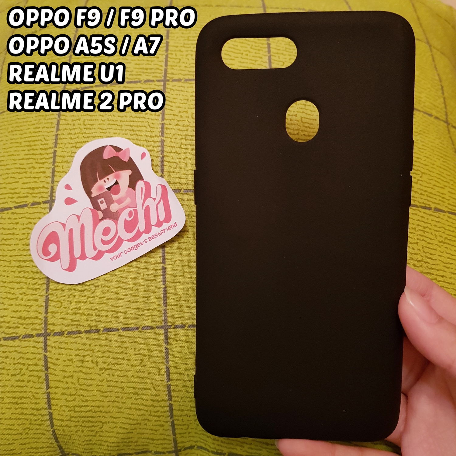 casing hp oppo a5s hitam