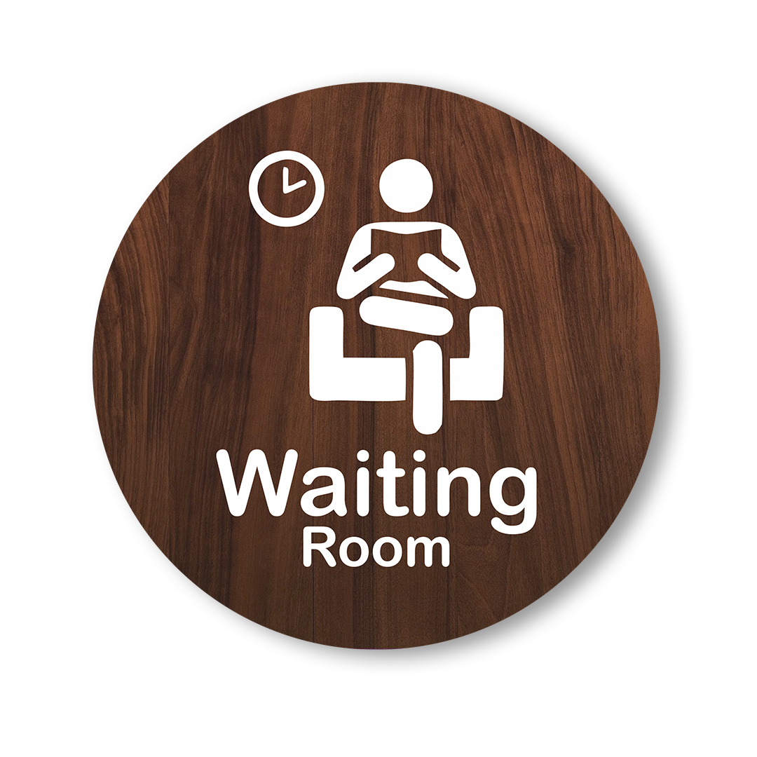 waiting room signage - wall sign - papan tanda ruang tunggu | Lazada