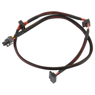Modular psu 6pin to 3-port sata power cable 18awg wire 80cm for antec np tp eco series 1