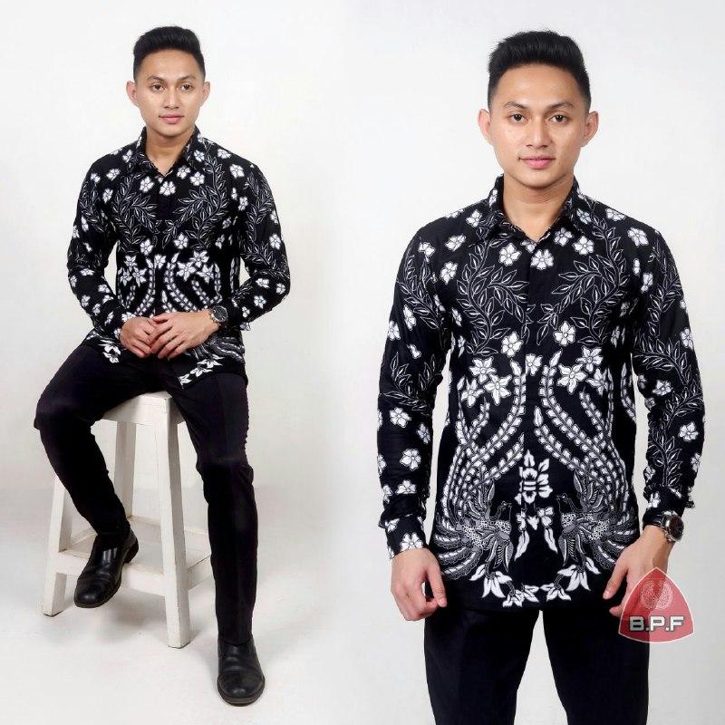 Kemeja Batik Baju Batik Pria Lengan Panjang RB001
