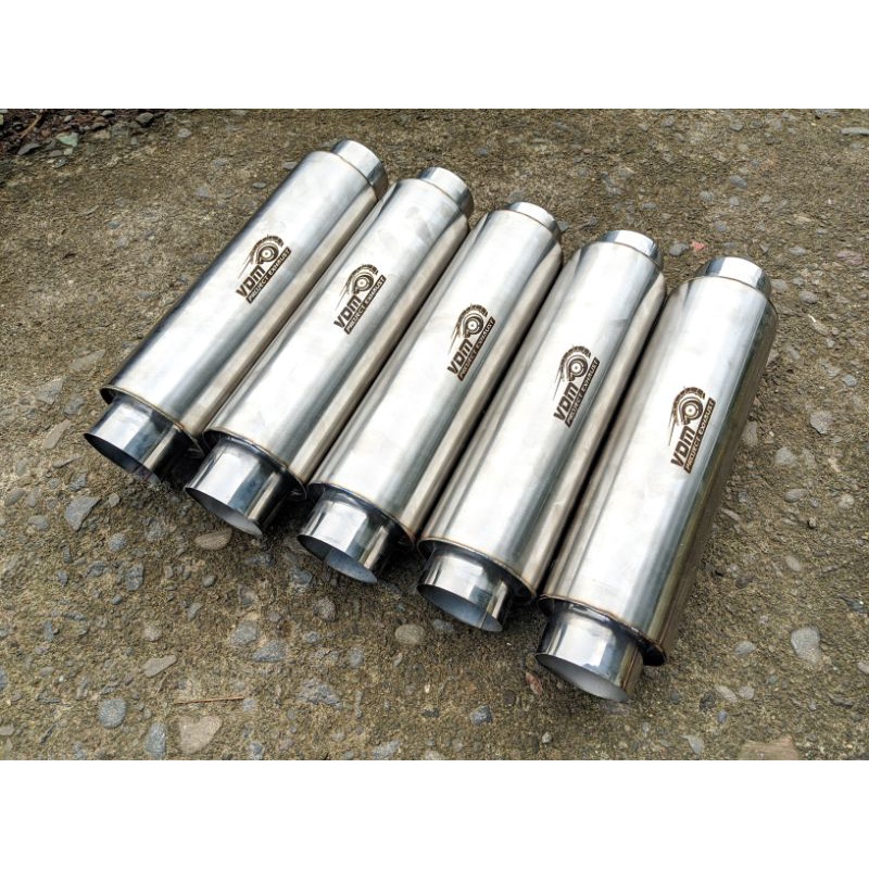 Resonator diesel exhaut kapsul tengah kapsul steenlysh steel terbaik