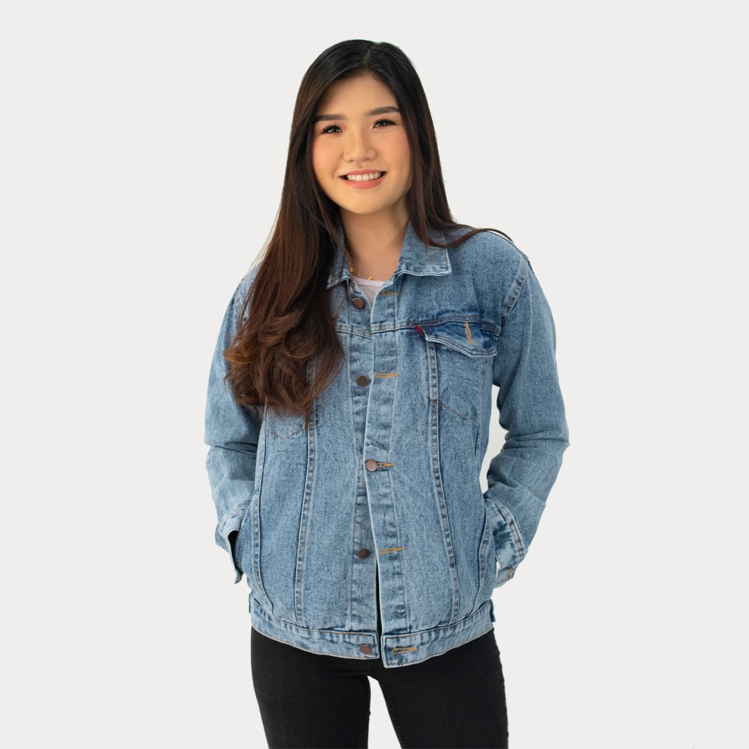 Over Size Denim Jacket Woman - Jaket 