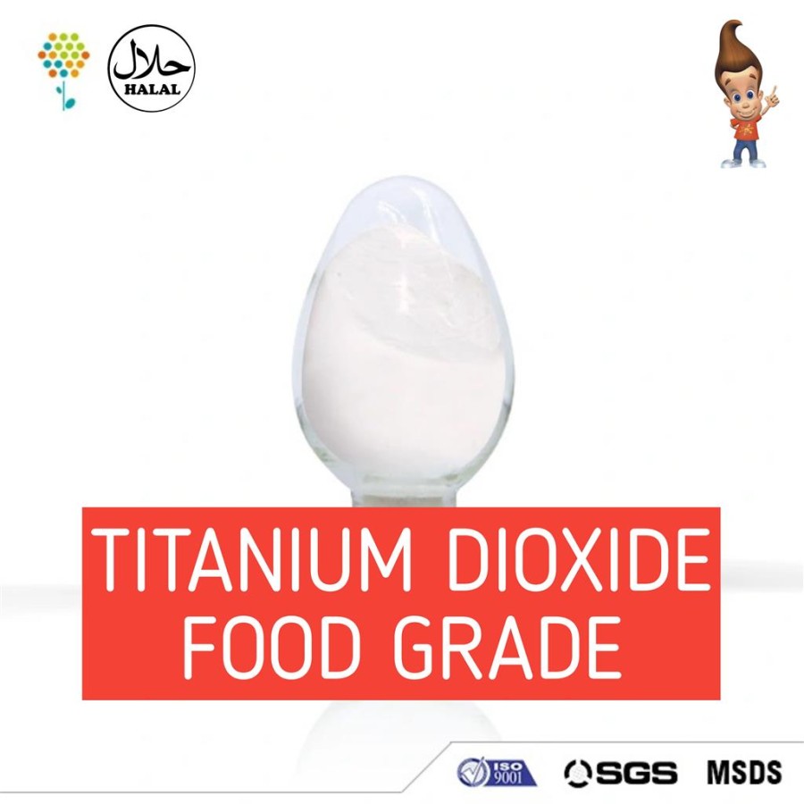 Jual TiO2 Food Grade / Titanium Dioxide / Titanium Dioksida 1 KG Lazada Indonesia