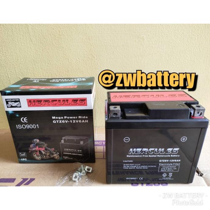 Aki motor Honda CBR150R, Vario 125, Vario 150 GTZ7S MF 12v 7ah Aki Gel