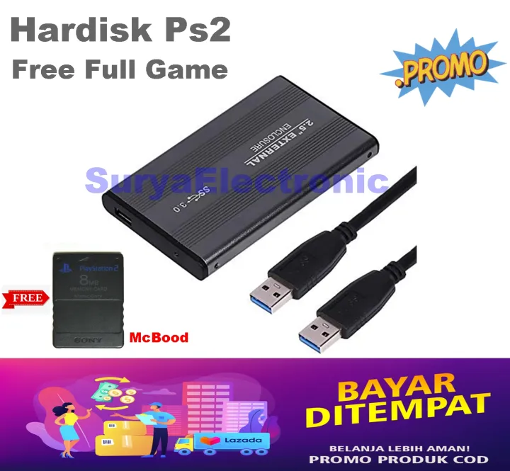 Hardisk External Ps2 40gb 40game Memori Software Lazada Indonesia