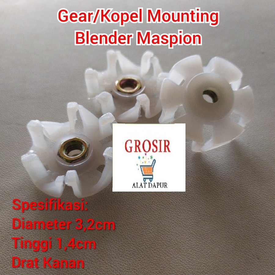 GEAR Kopel plastik blender Maspion Upper mounting spare part