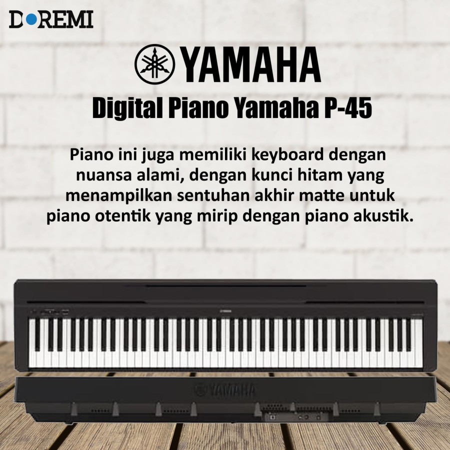 YAMAHA P45 Digital Piano Original GARANSI RESMI Lazada Indonesia