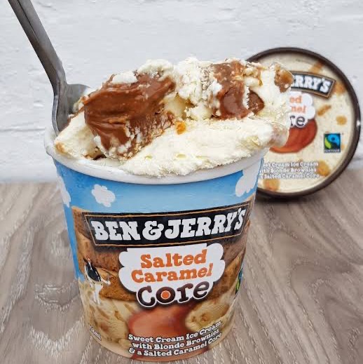 Siap Kirim New Ben Jerry S Ice Cream Import Salted Caramel Core Berkualitas Lazada Indonesia