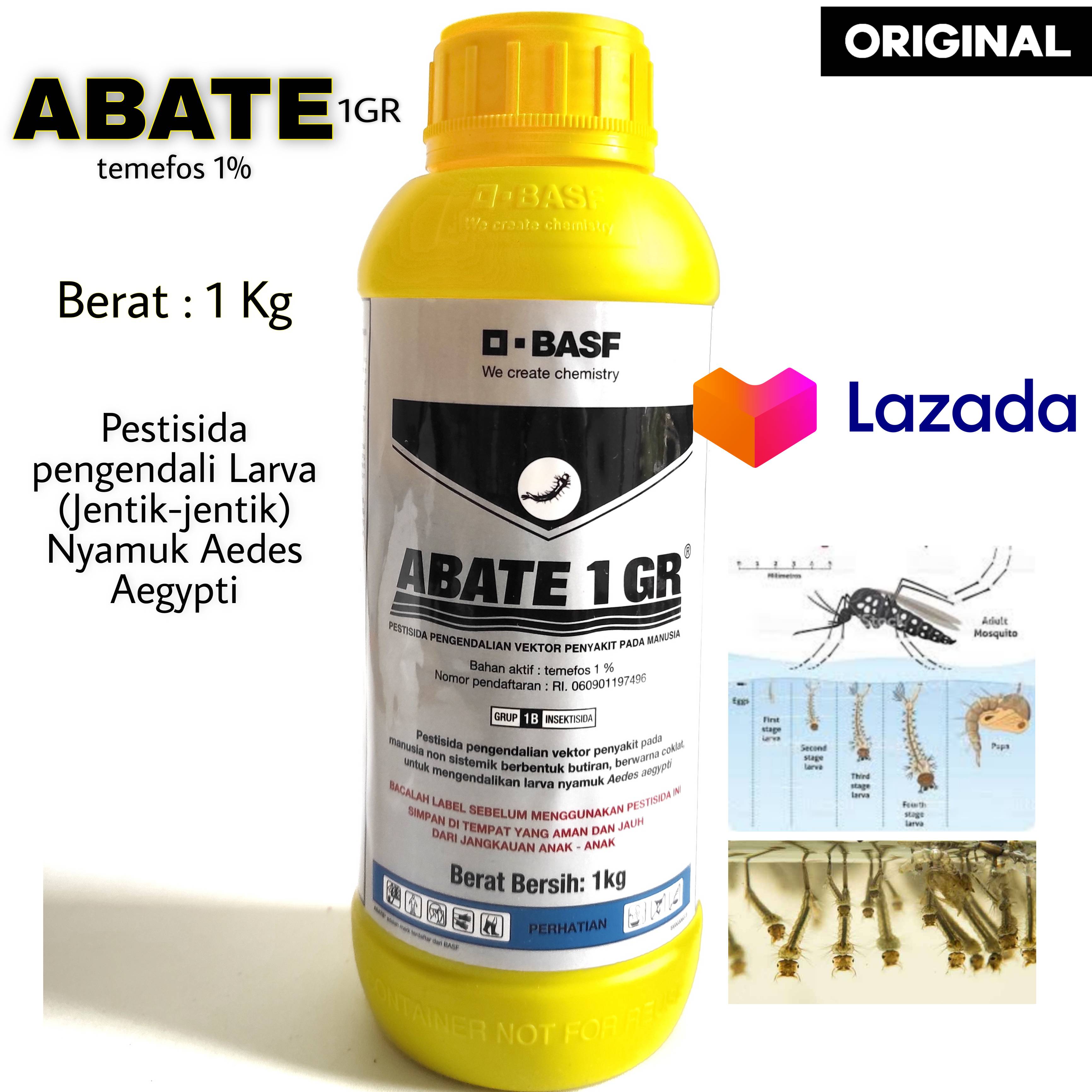 ABATE 1 KG Berat 1 Kilogram Abate 1 GR Pembasmi Jentik Jentik Nyamuk