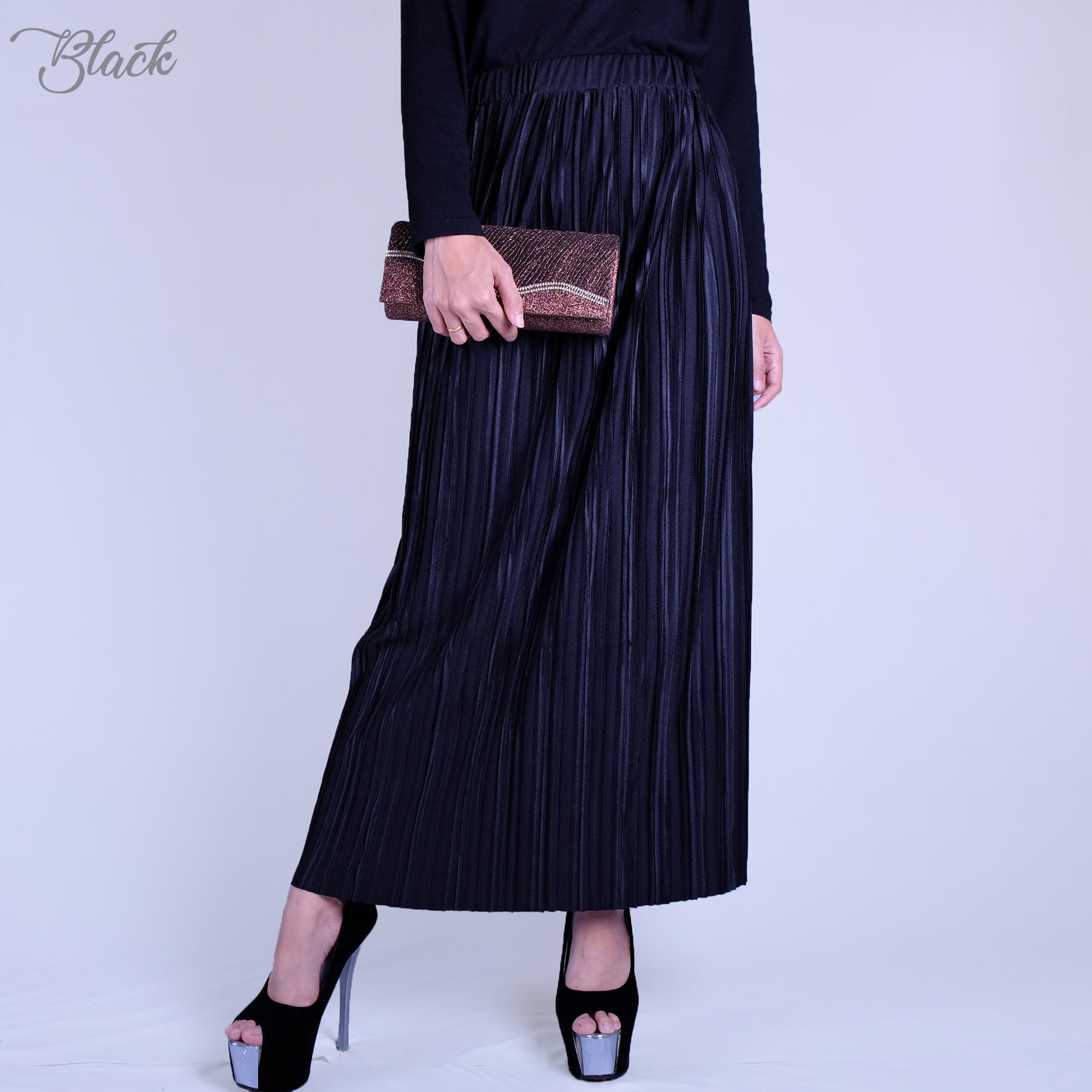 HaymeeStore Rok Flare Plisket Mungle Bawahan Pleats Skirt Kantor Premium