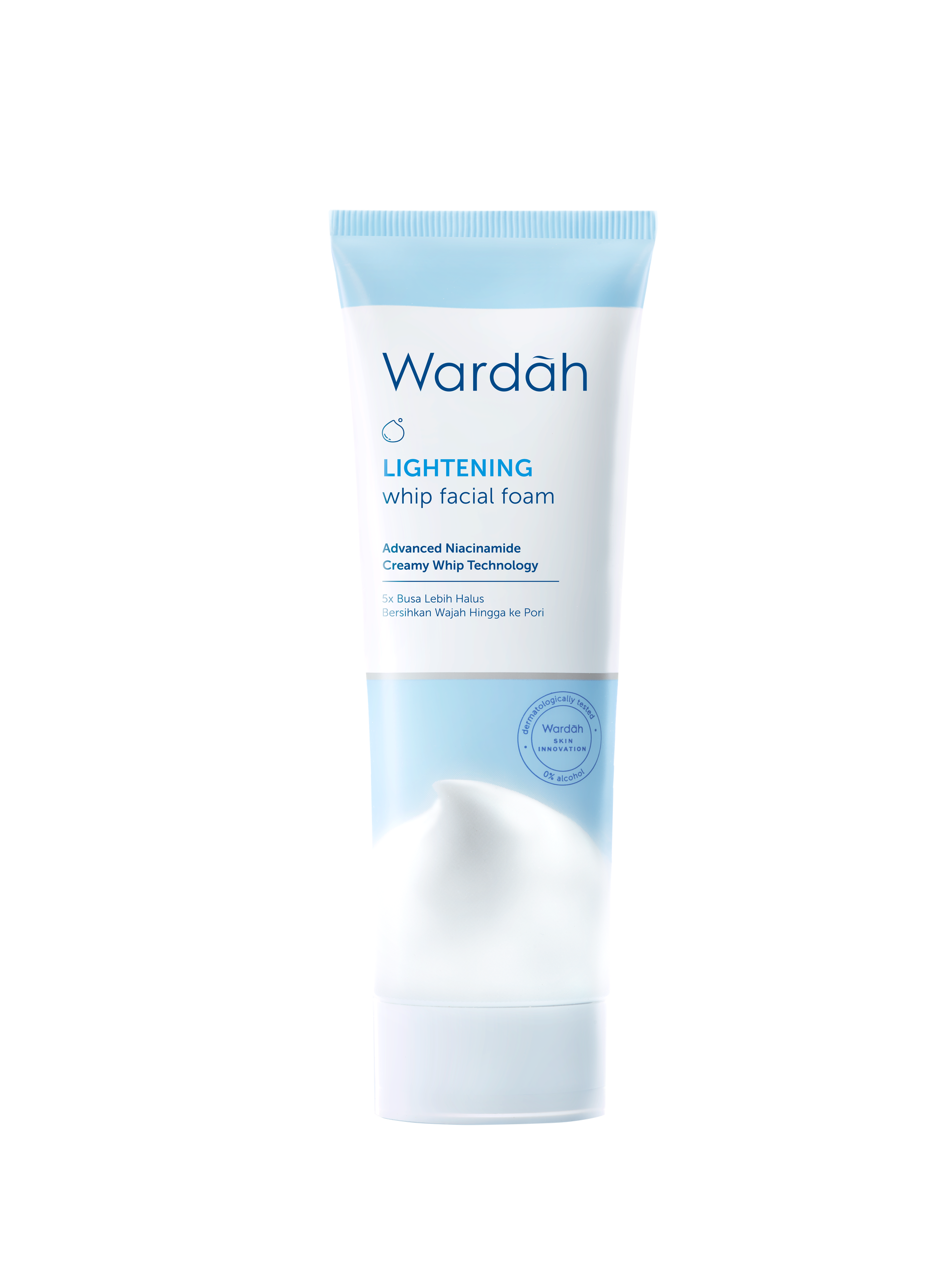 lightening whip facial foam wardah