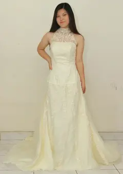 Nikmati Elegant A Line Wedding Dress For Sale Lace Gaun Pengantin