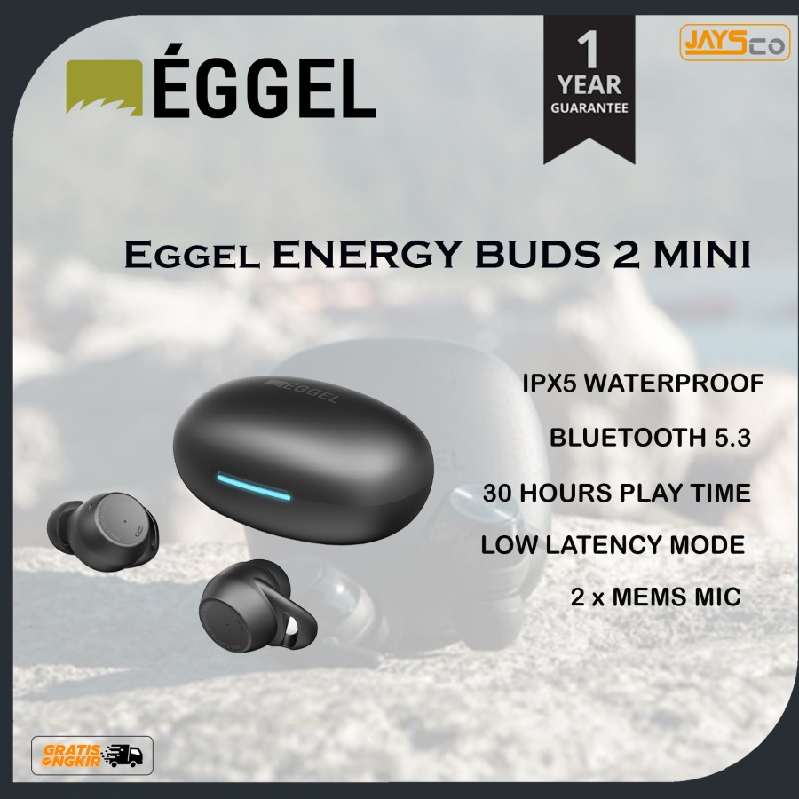 Eggel Energy Buds 2 Mini ENC TWS Bluetooth 5.2 Earphone Gaming