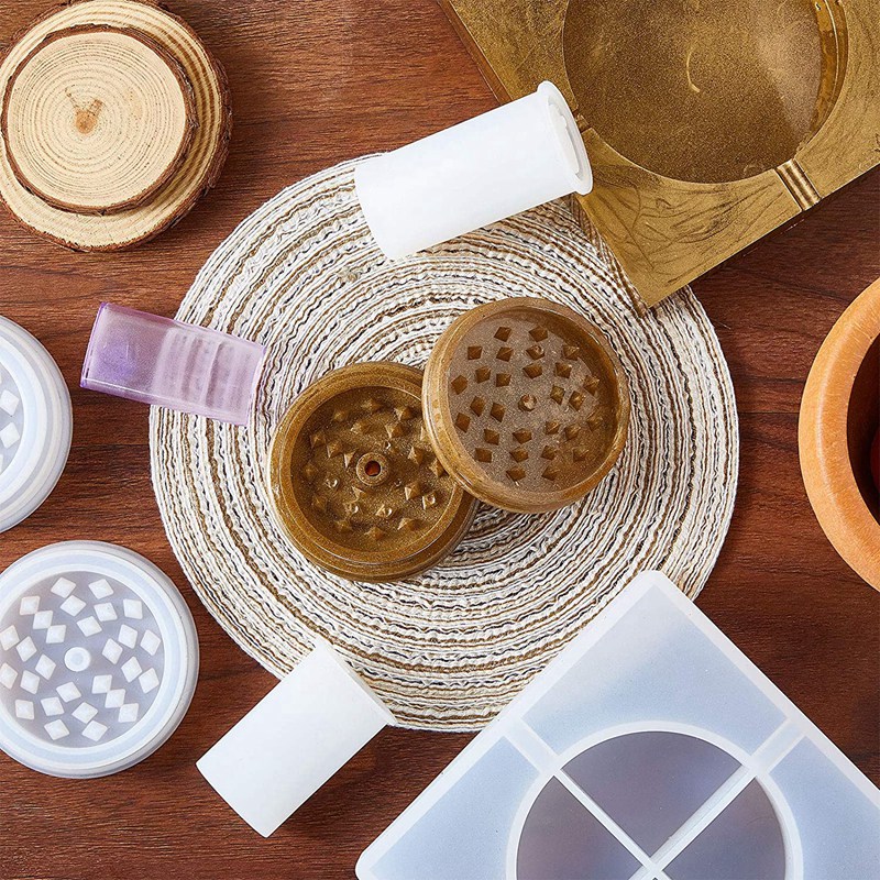 Grinder Resin Mold Lighter Case Resin Molds Herb Grinder Silicone Spice