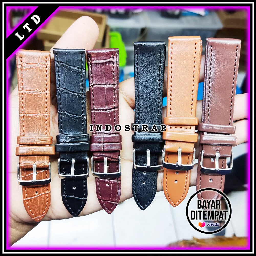 tali kulit jam tangan strap kulit jam tangan murah berkuallitas ukuran