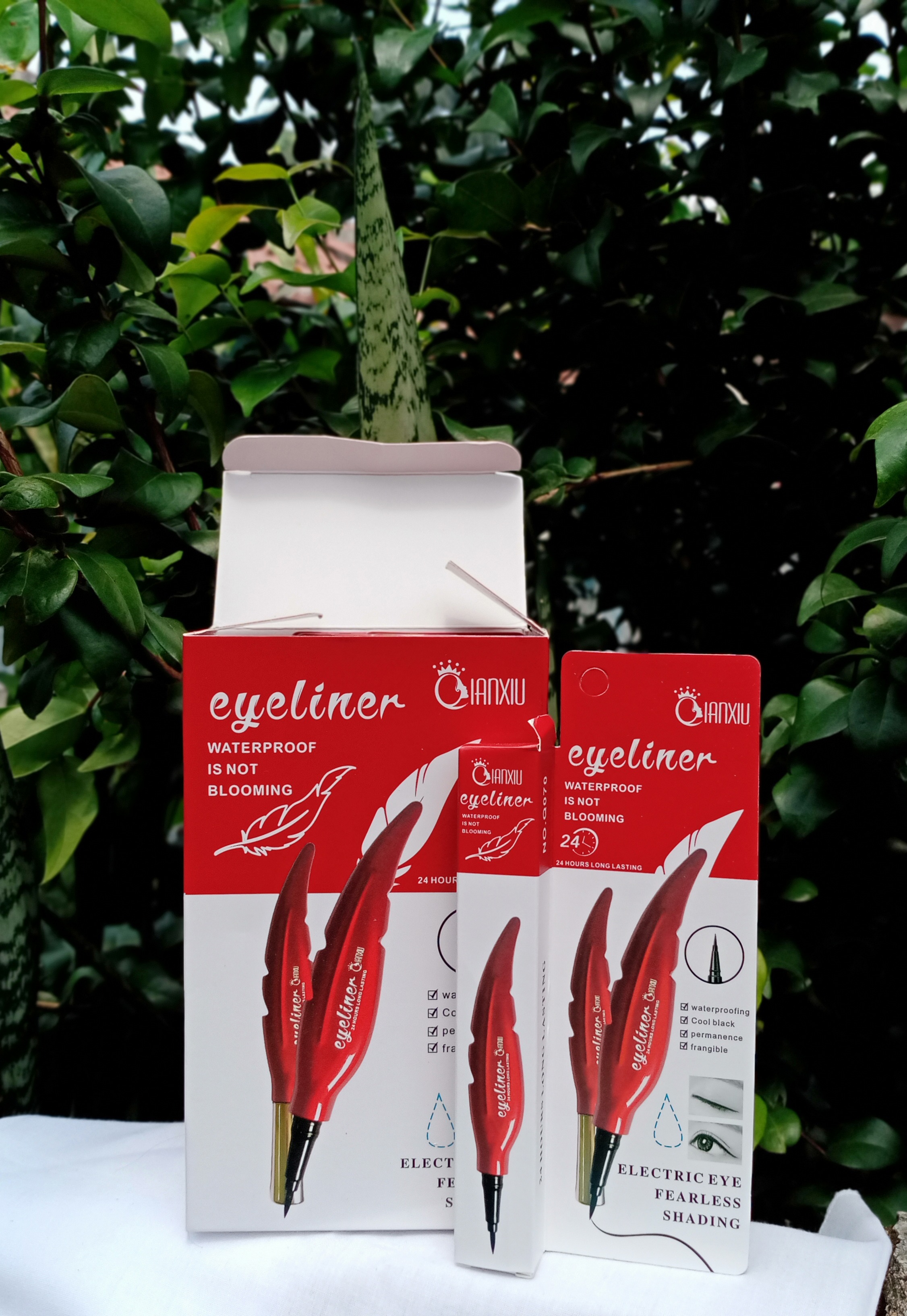 Eyeliner Daun Spidol Qianxiu Eyeliner Spidol Daun Waterproof Hitam Lazada Indonesia