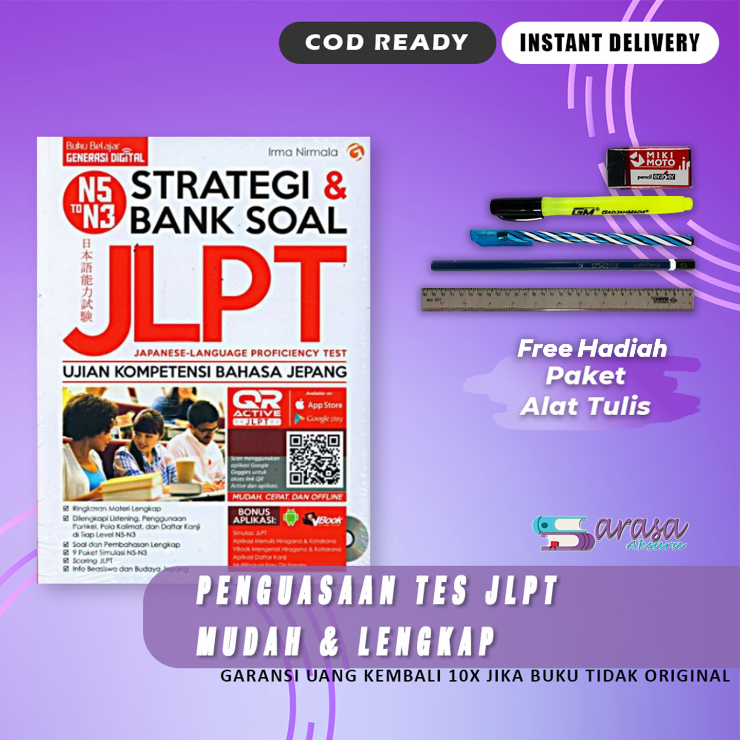 BUKU TES JLPT BUKU JLPT N5 &amp; NAT Q5 MEMAHAMI INTI SOAL DAN PEMBAHASAN ...
